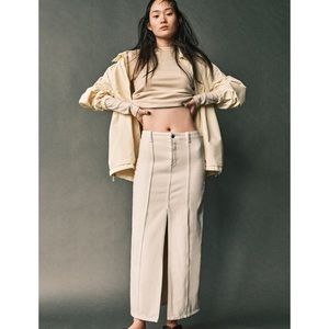 Zara denim midi skirt, size small.